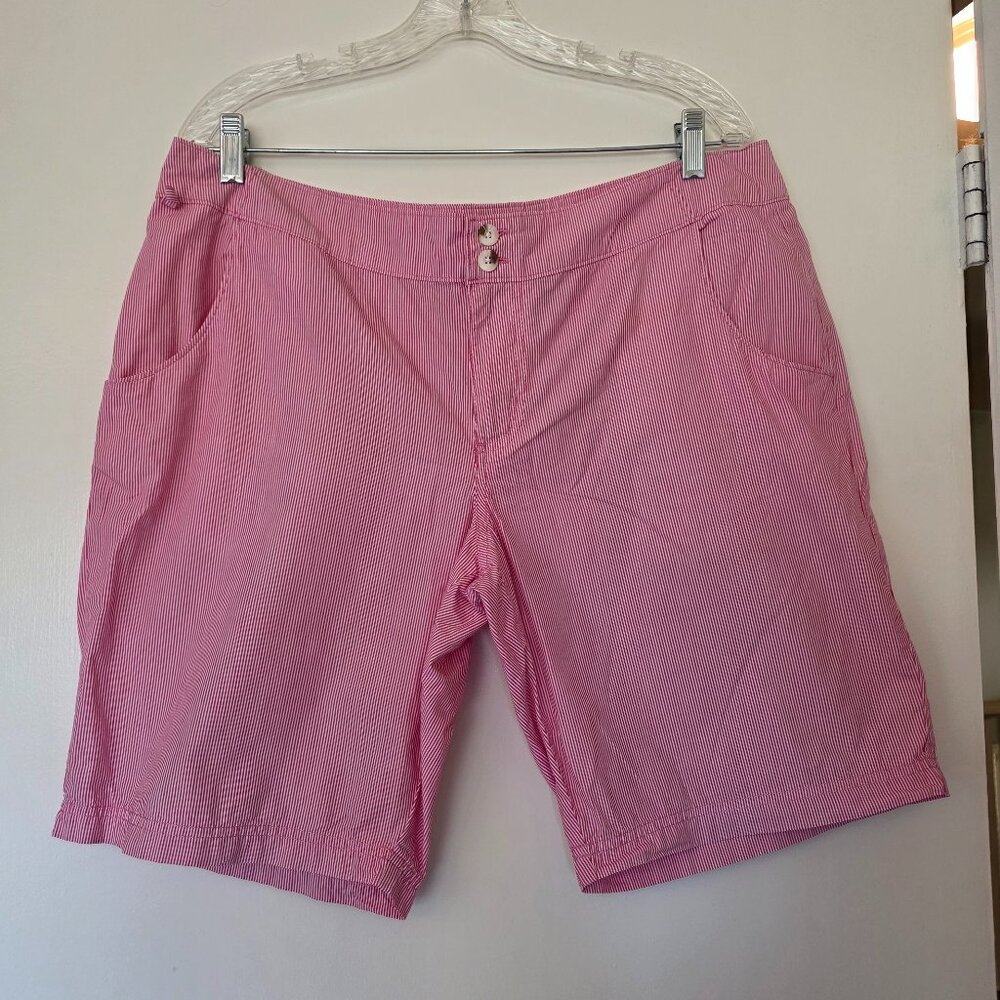 Women's Columbia Sportswear PFG Omni Red Shade Super Bonehead Shorts Sz 16 x 10